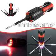 8 Screwdrivers in 1 Tool with Worklight and Flashlight